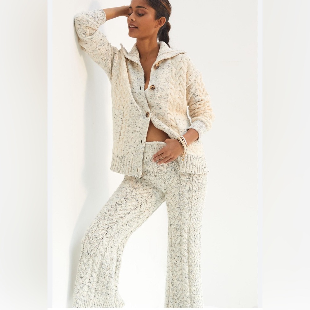 Cable-Knit Pant Set